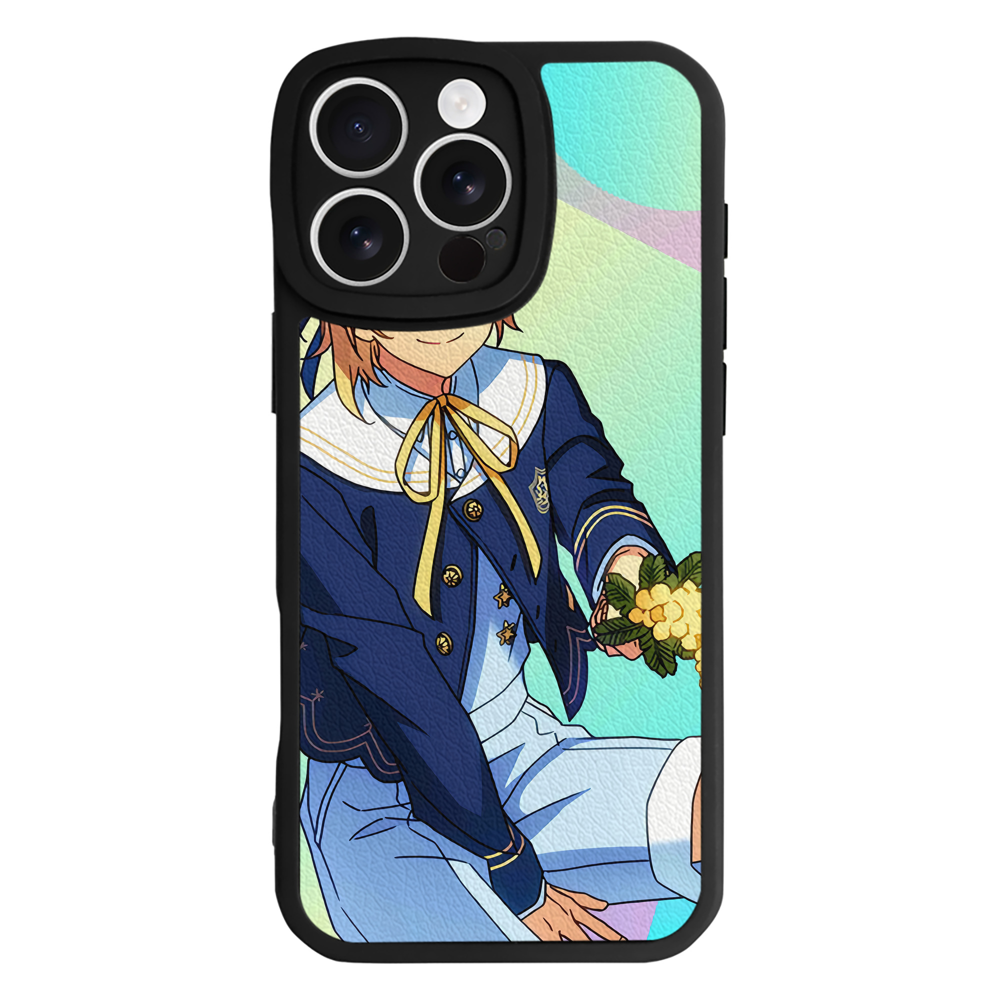（画像用） あんさんぶるスターズ! Ensemble Stars 【iPhone 16シリーズ対応】シリコンスマホケース（レザー調） 材質：シリコン
